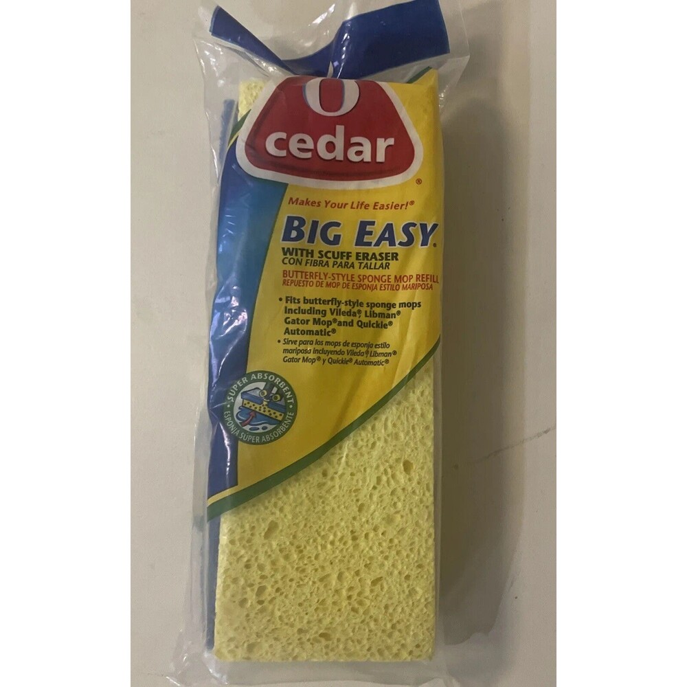 O Cedar Big Easy Flat Sponge Mop Refill New In Package Discontinued